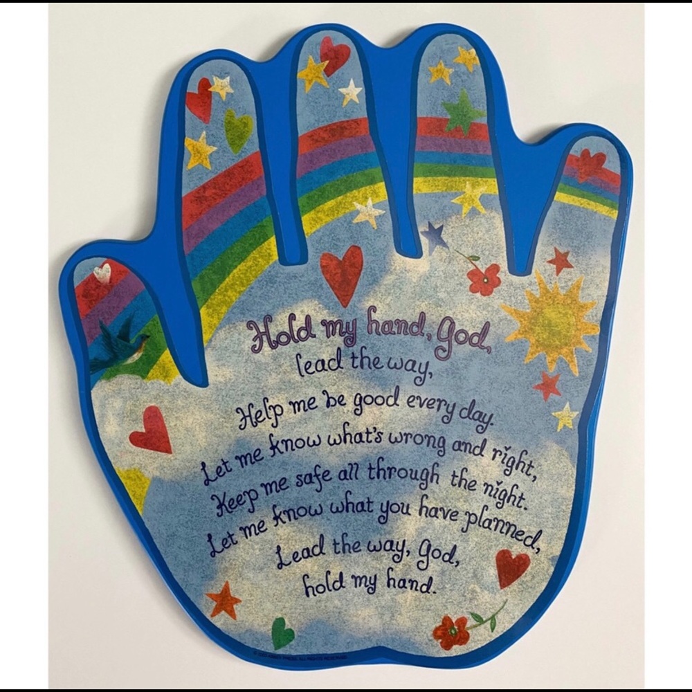 Wall Decor “Hold My Hand God”